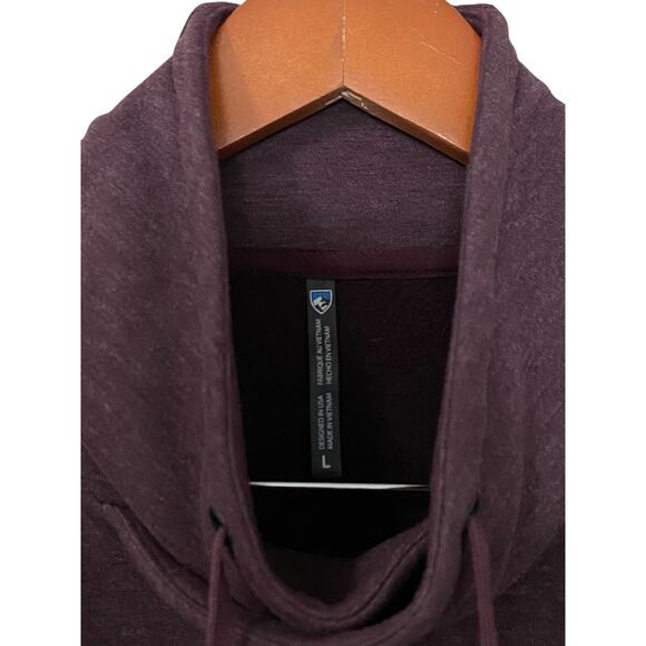 Kuhl Womens Freethinkr Pullover Mock Neck Sweatshirt Large Purple Wine Outdoor - Picture 10 of 12